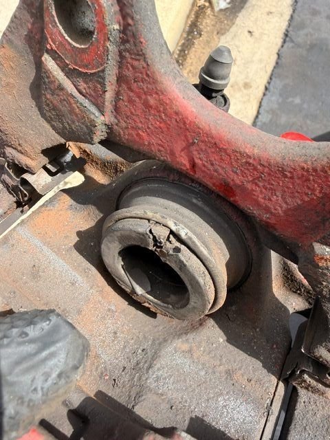 Cracked caliper piston boot